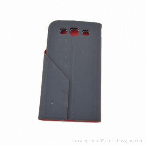 Black Wallet Case Cover with Credit/Business Card Holder, Ideal for Samsung Galaxy S3/i9300